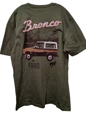 New Ford Bronco Green Cotton Tee
